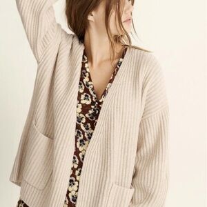 Madewell Women's Ribbed Cream Sweater